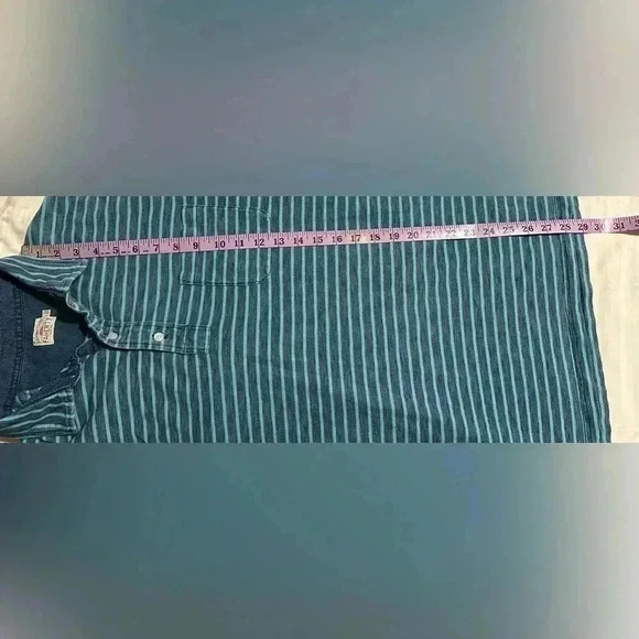 Faherty Mens Striped Polo - Size Large - Picture 6 of 6